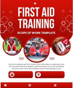 first aid training scope of work template