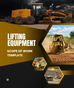 lifting equipment scope of work template