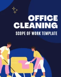 office cleaning scope of work template