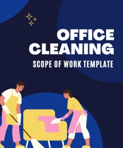 office cleaning scope of work template