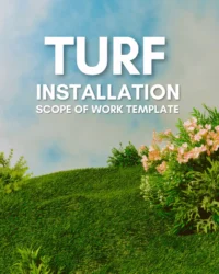 turf installation scope of work template