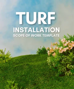 turf installation scope of work template