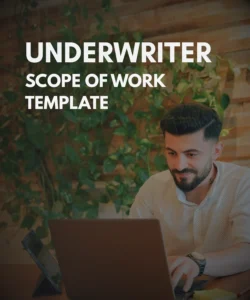 underwriter scope of work template
