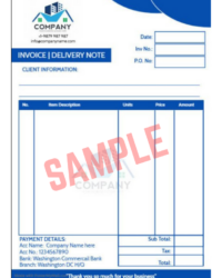 Cash On Delivery Invoice Template