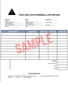 Late Payment Interest Invoice Template