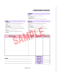 Self Employed Caregiver Invoice Template Self Employed Caregiver Invoice Template