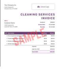Self Employed Cleaner Invoice Template Self Employed Cleaner Invoice Template