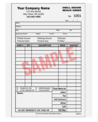 Small Engine Repair Invoice Template Small Engine Repair Invoice Template