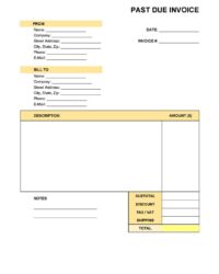 Late Payment Fee Invoice Template