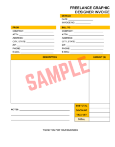 Freelance Web Design Invoice Template