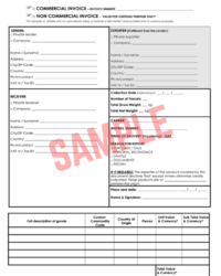 No Commercial Value Invoice Template No Commercial Value Invoice Template