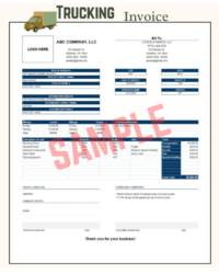 Owner Operator Trucking Invoice Template Owner Operator Trucking Invoice Template