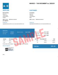 Vat Reverse Charge Invoice Template